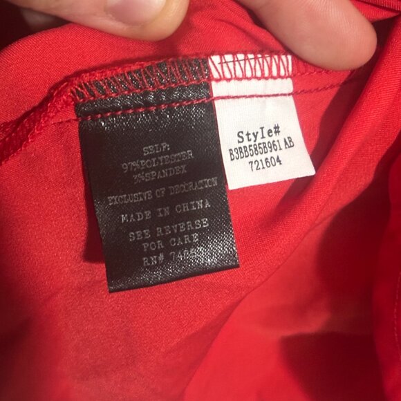 EUC Adiva Women's Red Plus Wrap Blouse Size 2X - Picture 11 of 15